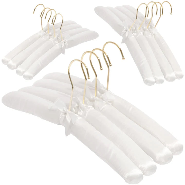 Set of 12 Padded Satin Hangers