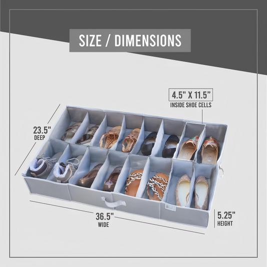 Under Bed Shoe Storage Rack
