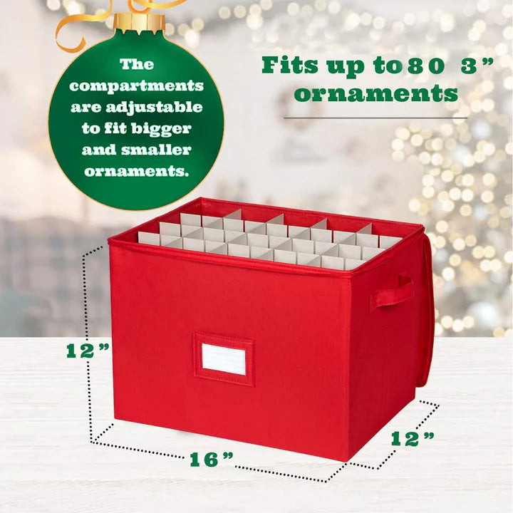 Storage Box For 80 Christmas Ornaments
