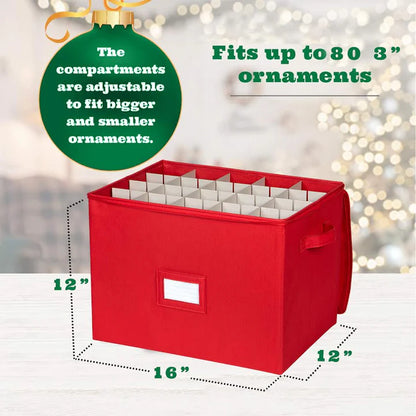 Storage Box For 80 Christmas Ornaments