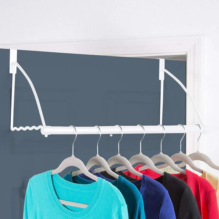 Over Door Clothes Hanging Rod