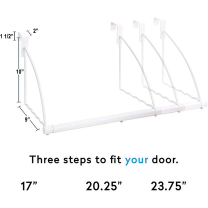 Over Door Clothes Hanging Rod