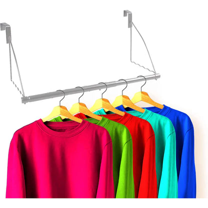 Over Door Clothes Hanging Rod