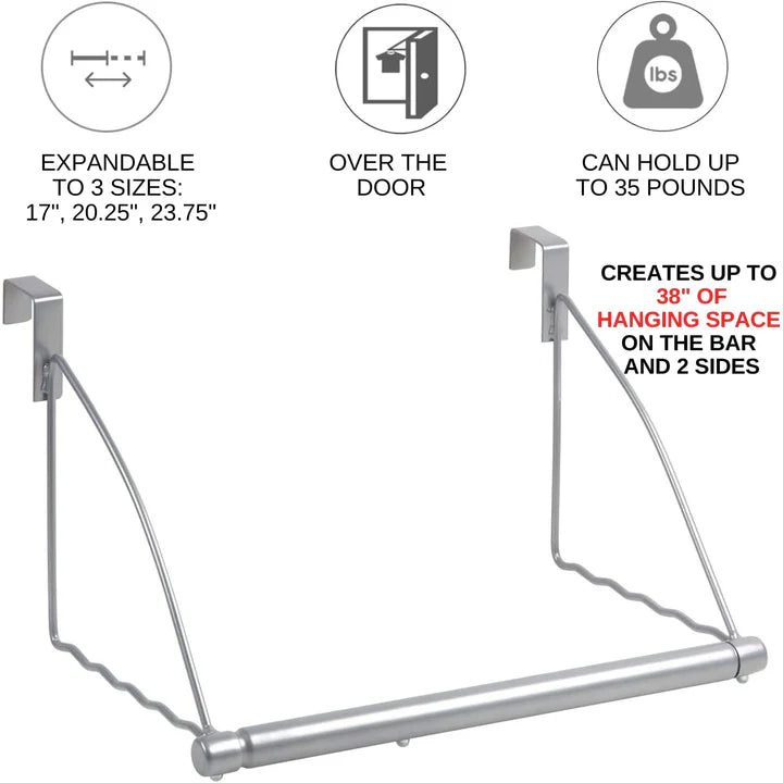 Over Door Clothes Hanging Rod