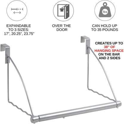 Over Door Clothes Hanging Rod