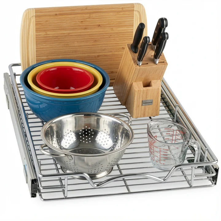 Pull Out Kitchen Utensil Storage Drawer