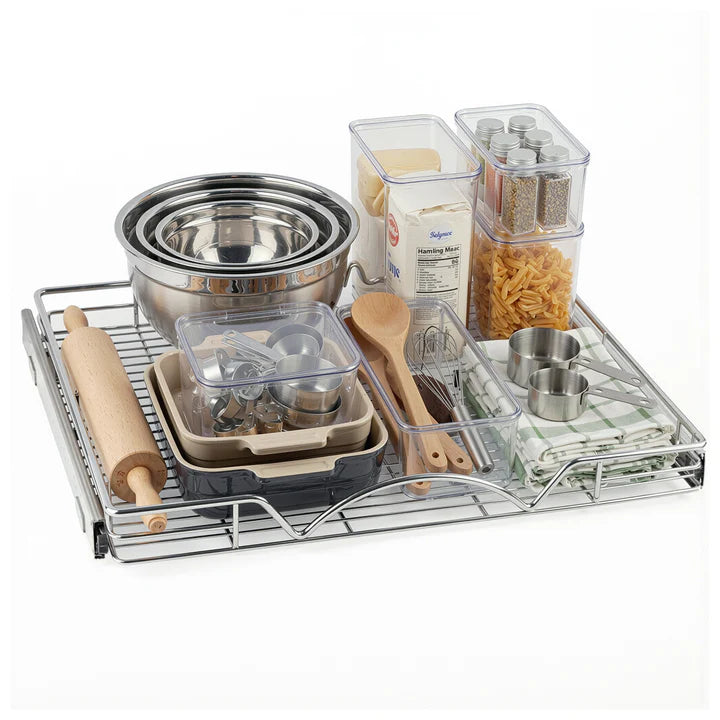 Pull Out Kitchen Utensil Storage Drawer