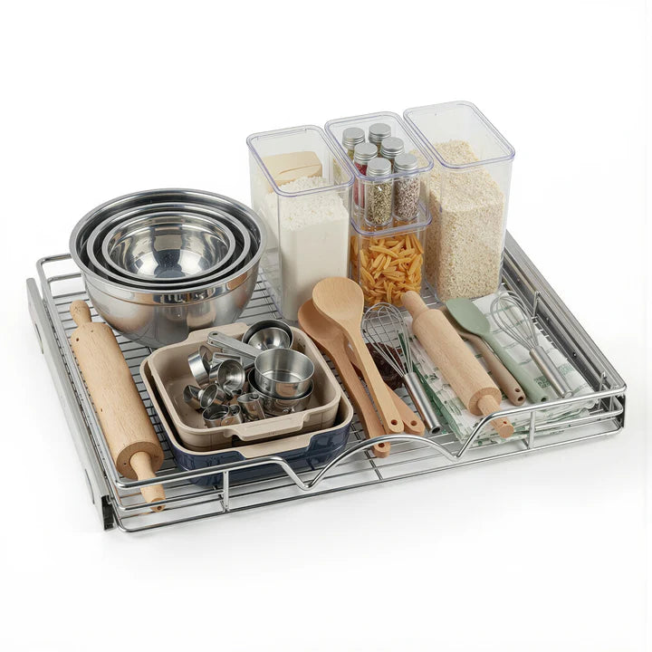 Pull Out Kitchen Utensil Storage Drawer