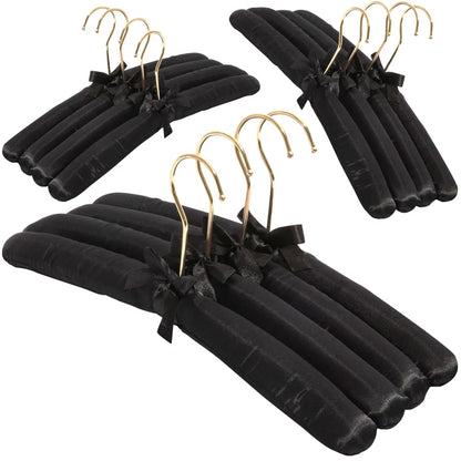 Set of 12 Padded Satin Hangers