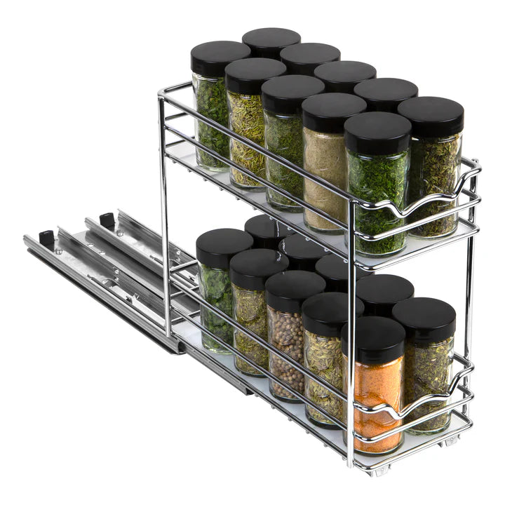 Two Tier Pull Out Cabinet Organizer