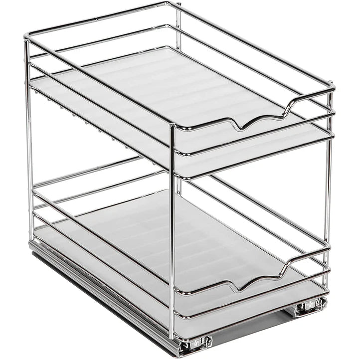 Two Tier Pull Out Cabinet Organizer