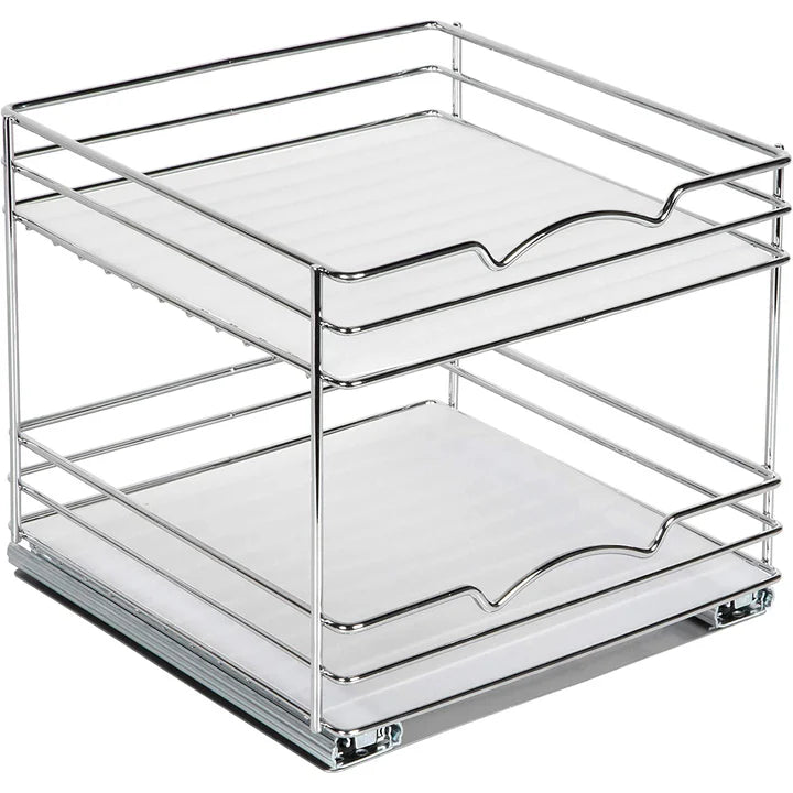 Two Tier Pull Out Cabinet Organizer