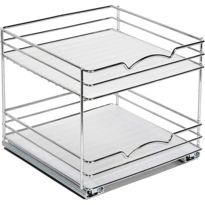 Two Tier Pull Out Cabinet Organizer