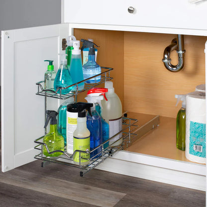 Under Sink Storage Organizer Rack