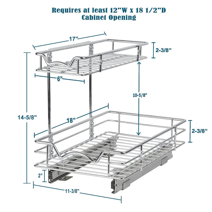 Under Sink Storage Organizer Rack